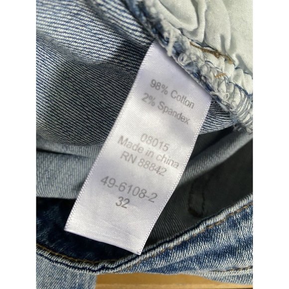 Ellos Womens Plus Size Blue Jeans Size 28‎ Tag 32 Curvy Denim High Rise Straight - Picture 9 of 16